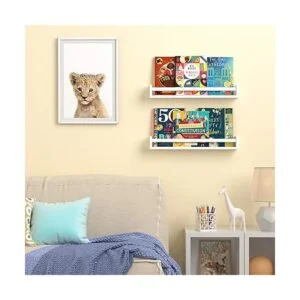 Wallniture Utah Estantería de 24 pulgadas para decoración