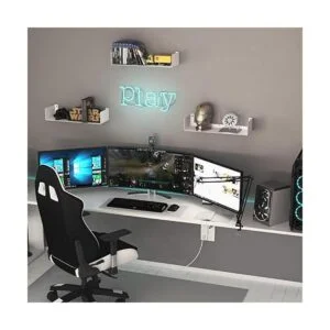 Wallniture Bali Estantes flotantes blancos para pared_5