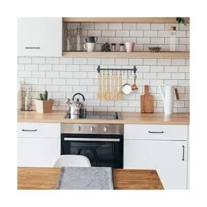 Wallniture Lyon Kitchen Rail with 10 Utensil Holder S