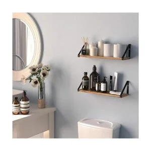 Wallniture Estantes flotantes de almacenamiento de baño_3