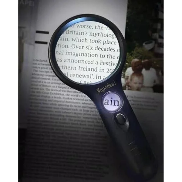Wapodeai Lupa con luz 3 x 45 aumentos de alta aumento_3
