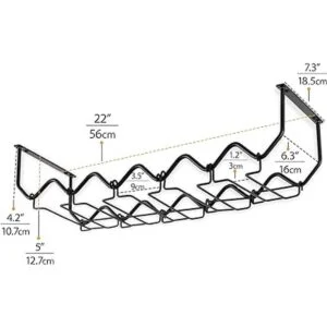 Wallniture Piccola Estante para vino y soporte para