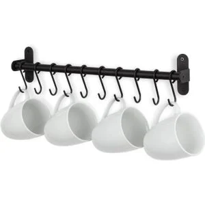 Wallniture Lyon Kitchen Rail with 10 Utensil Holder S