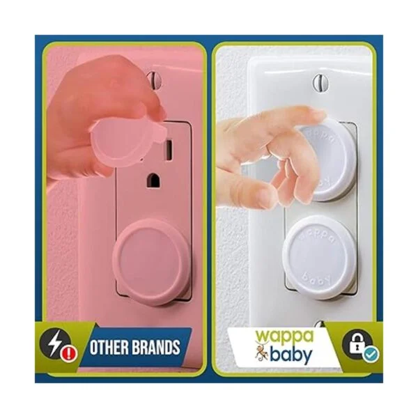 Wappa Baby Fundas para enchufes eléctricos seguros y_3