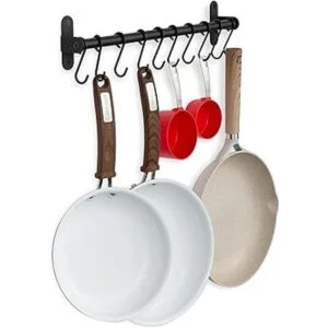 Wallniture Lyon Kitchen Rail with 10 Utensil Holder S