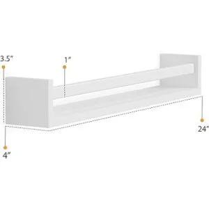 Wallniture Utah Estantería de 24 pulgadas para decoración