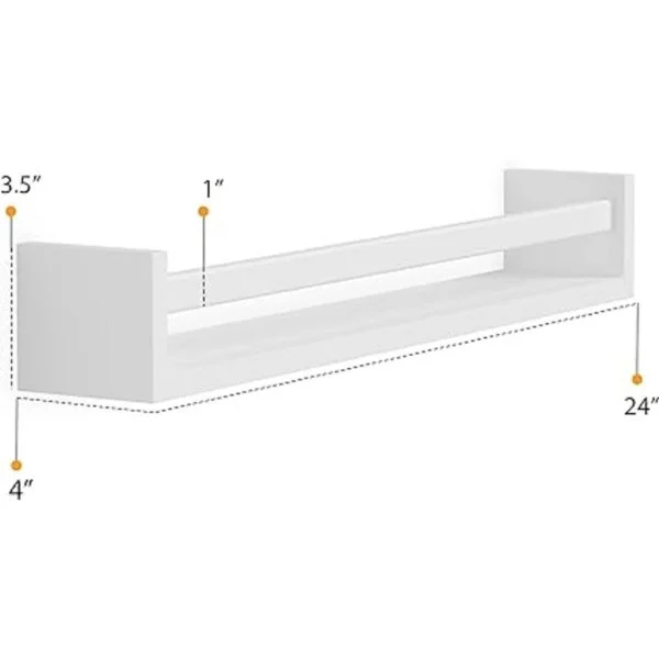 Wallniture Utah Estantería de 24 pulgadas para decoración
