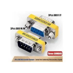 Warmstor Paquete de 6 cables seriales RS232 de 9 pines DB9_2