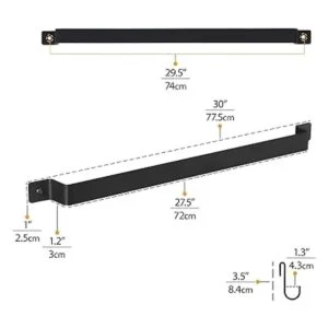 Wallniture Casto Riel de cocina gourmet de 30.0 in con 15_5