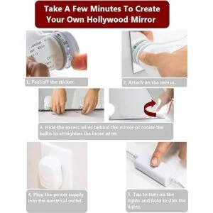 Waneway Kit de luces de espejo_5