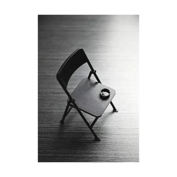 Warmtree Silla plegable negra a escala 16 para figura de_4