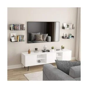 Wallniture Bali Estantería flotante de metal en forma de_4