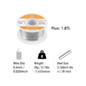 WYCTIN 60 40 alambre de estaño y plomo con núcleo de