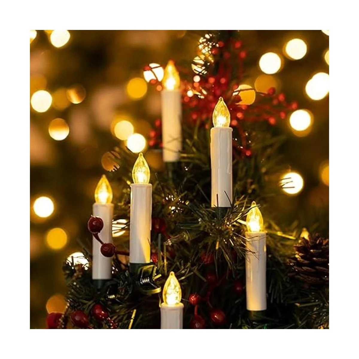 WYZworks Paquete de 10 velas LED sin llama de 3.5 pulgadas_4