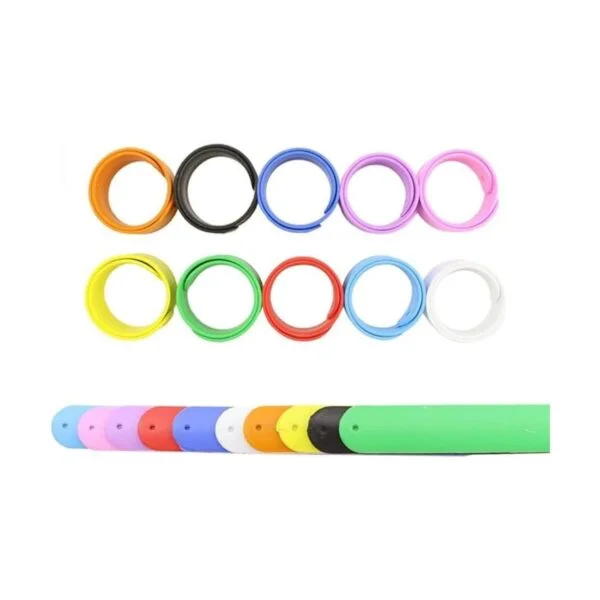 WTSHOP 20 pulseras de silicona arcoíris suaves y seguras_3