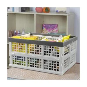 Waikhomes Cesta plegable de 30 L juego de 3 cajas