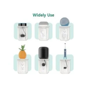 Wali OLS001W Repisa para enchufe de pared Blanco OLS001W_6