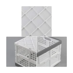 Waikhomes Cesta plegable de 30 L juego de 3 cajas