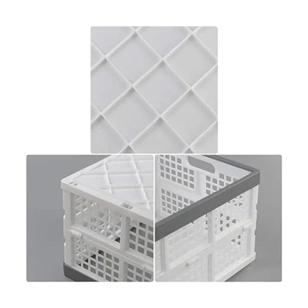 Waikhomes Cesta plegable de 30 L juego de 3 cajas