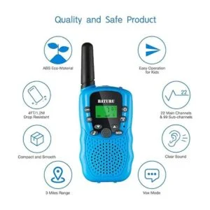Walkie Talkie Juguete para niños de 22 canales de radios_4