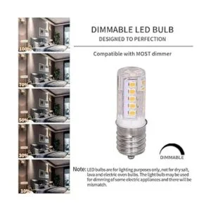 WTINTELL Bombilla LED E17 equivalente a bombilla