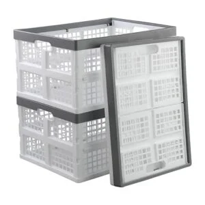 Waikhomes Cesta plegable de 30 L juego de 3 cajas