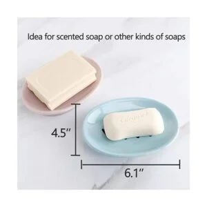 WYOK Paquete de 2 jaboneras con soporte de jabón de_6