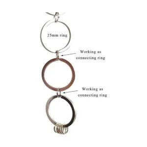 WUBOECE 300 anillos divididos de metal de 0.315 in_5