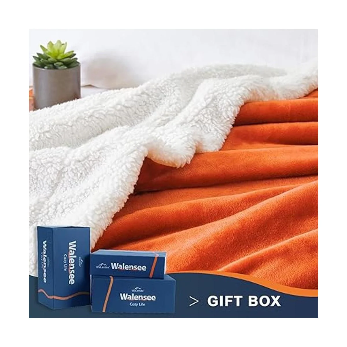 Walensee Sherpa Manta de forro polar de felpa muy suave_2