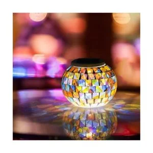 WSgift Bolas de mosaico de vidrio que cambian de color_3