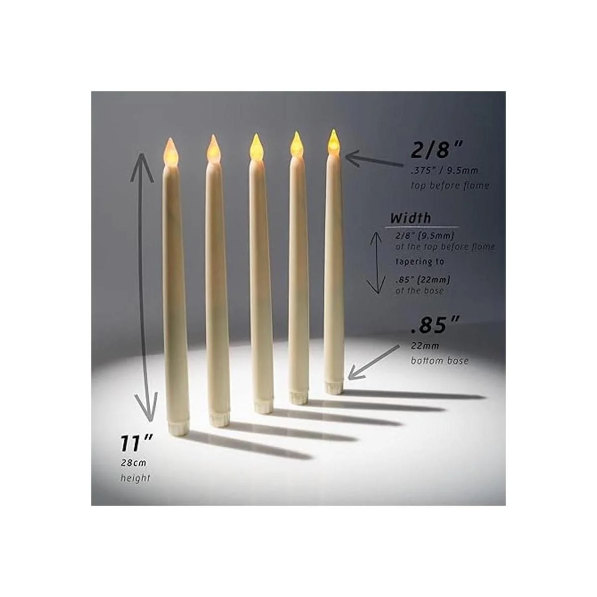 WYZworks 11 pulgadas color marfil sin llama árbol de_3