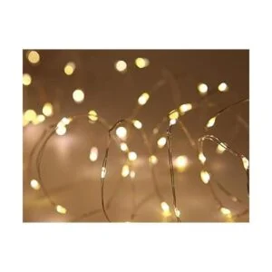 WSgift Paquete de 2 luces LED blancas cálidas de 20 pies y