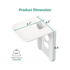 Wali OLS001W Repisa para enchufe de pared Blanco OLS001W_5