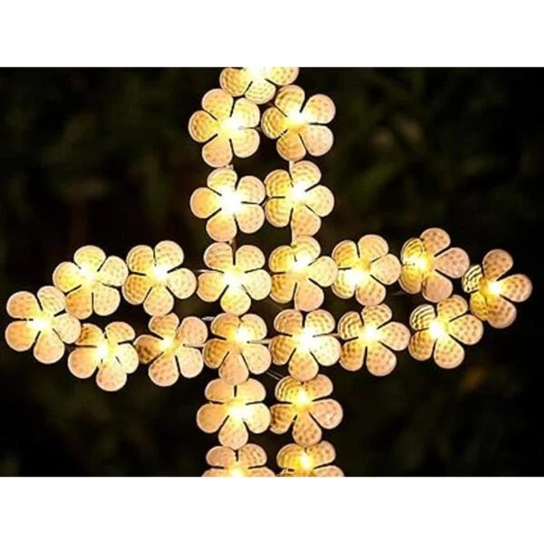 WSgift Luces solares de estaca de cruz para hortensias de_3