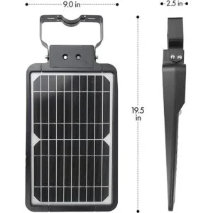 Wagan EL8586 Lámpara de calle solar integrada de 1600_2