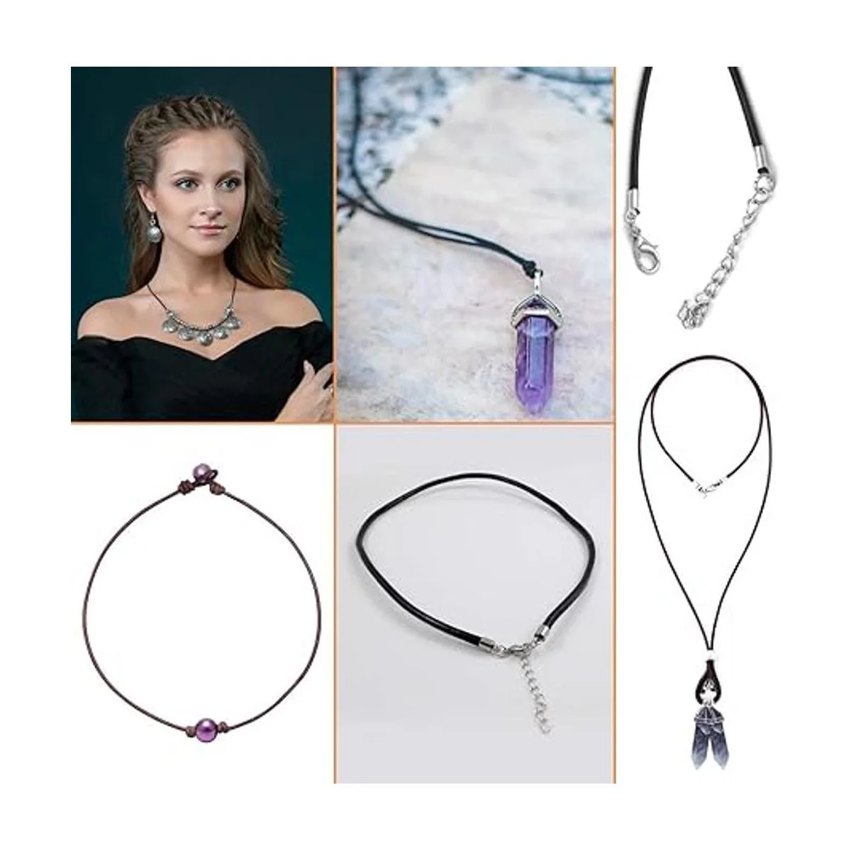 WXJ13 Cordón de piel auténtica 32.8 ft 0.079 in de_6