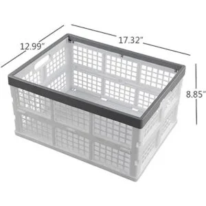 Waikhomes Cesta plegable de 30 L juego de 3 cajas