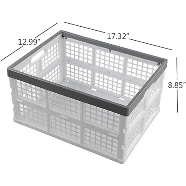 Waikhomes Cesta plegable de 30 L juego de 3 cajas
