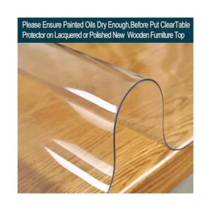 Wadrac Protector de mesa transparente de plástico mantel