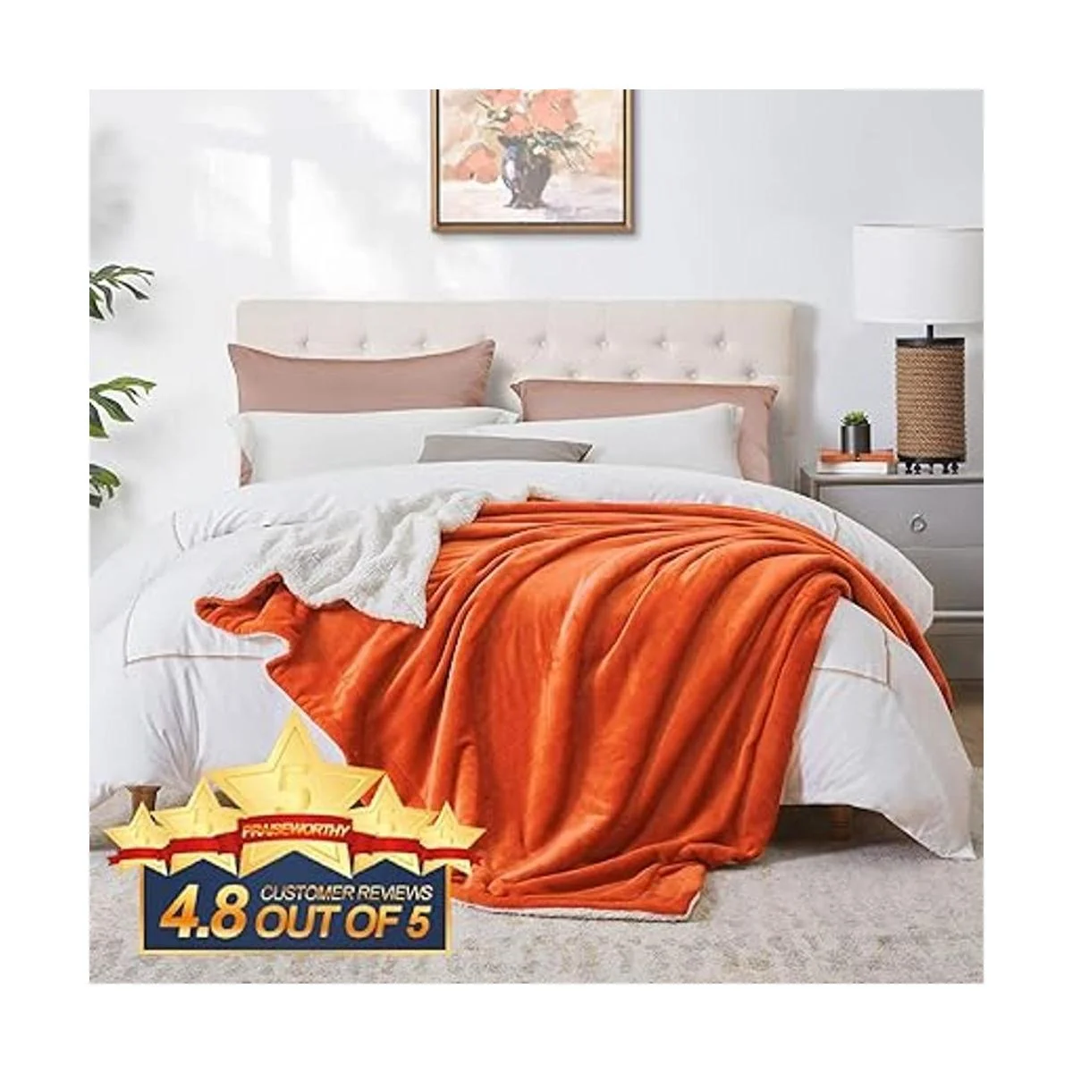 Walensee Sherpa Manta de forro polar de felpa muy suave_4