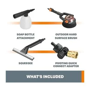 WORX Hydroshot Kit de accesorios de limpieza Deluxe WA4072