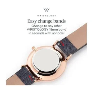 WRISTOLOGY Correa de cuero para reloj de cristal maxi de_4