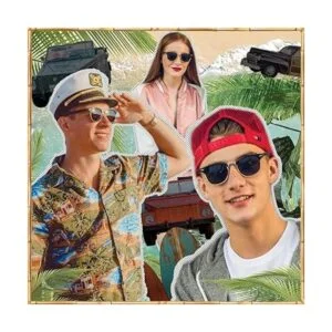 WOODIES Lentes de sol polarizados de madera de ébano de_4