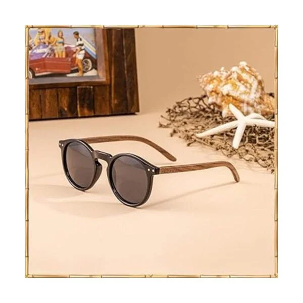 WOODIES Lentes de sol polarizados de madera estilo Foster_5