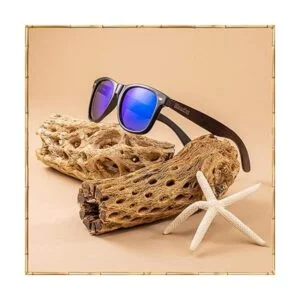 WOODIES Lentes de sol polarizados de madera de ébano para_5