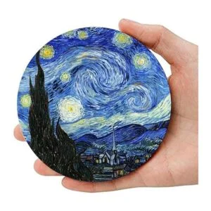 WOWDING Juego de posavasos de cerámica para bebidas de