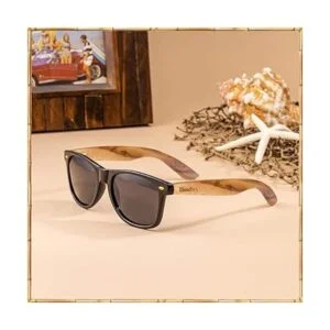 WOODIES Zebra Wood gafas de sol con lentes polarizadas_4