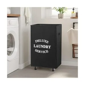 WOWLIVE Cesto grande plegable para la ropa sucia con_3