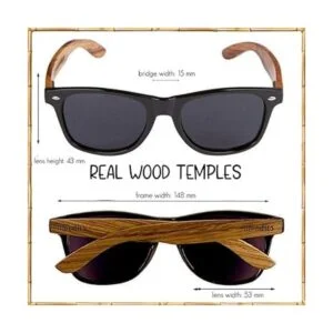 WOODIES Tres lentes de sol polarizados a granel Gafas de_2