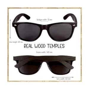 WOODIES Tres lentes de sol polarizados a granel Gafas de_3